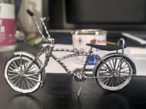 1-24 1-25 lowrider bike bicycle twisted 3D Print Model
