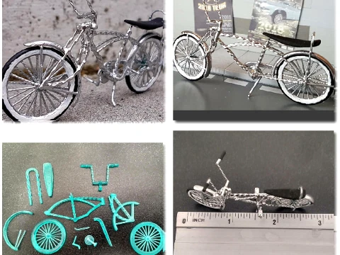 1-24 1-25 lowrider bike bicycle twisted 3D Print Model
