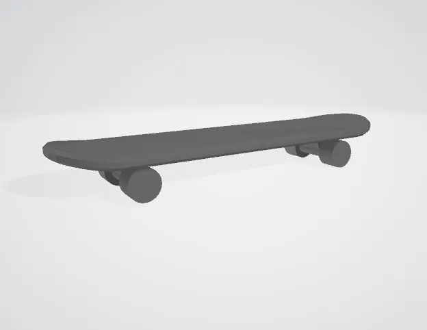 Skateboard 3D Print Model .c4d .max .obj .3ds .fbx .stl .blend 