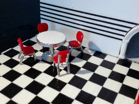 Kitchen diorama furniture accessories 3D Print Model