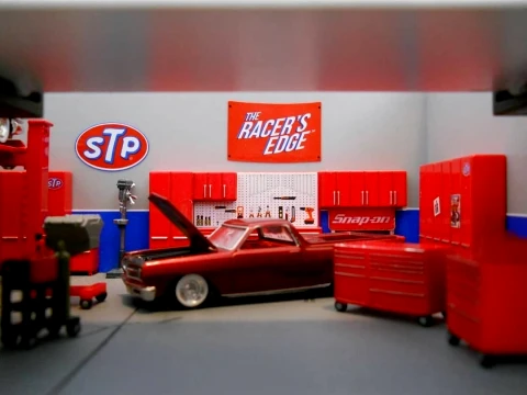 Garage diorama pack tools furniture accessories 3D Print Model