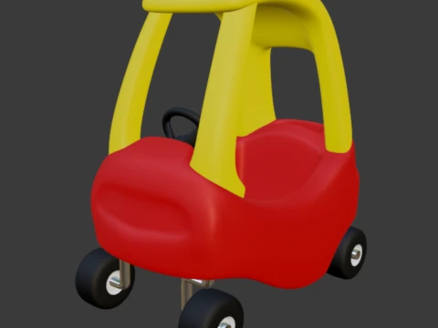 Gem&uuml;tliches Coup&eacute;-Kinderauto von Little Tikes 3D Druckmodell