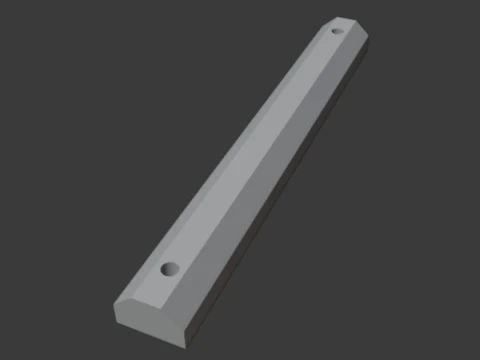 Parking bumper wheel stop 3D Print Model