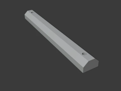 Parking bumper wheel stop 3D Print Model