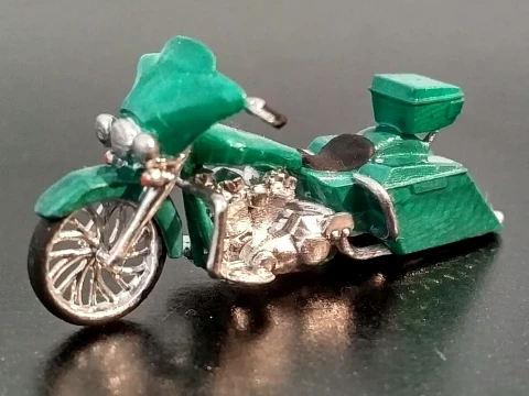 Sepeda motor bagger Davidson Electra Glide Model Cetak 3D