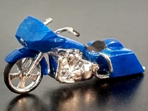Sepeda motor bagger Harley-Davidson Road Glide Model Cetak 3D