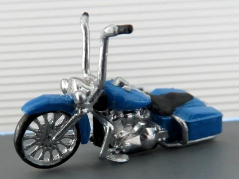 Sepeda motor bagger Davidson Road King Model Cetak 3D