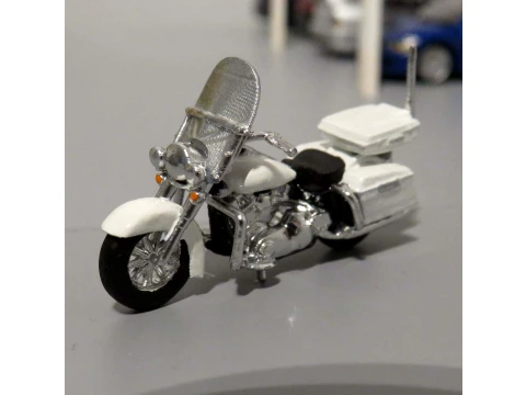 Sepeda motor polisi Harley-Davidson Road King Model Cetak 3D