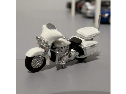 Sepeda motor polisi Harley-Davidson Street Glide Model Cetak 3D