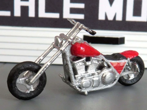 Sepeda motor helikopter custom Harley-Davidson FXR Model Cetak 3D