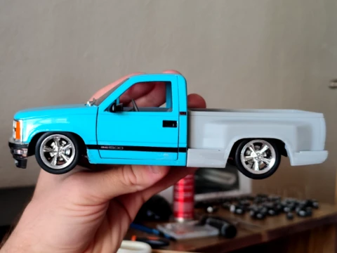 Tempat tidur samping untuk M2 obs Chevy 1-24 Model Cetak 3D