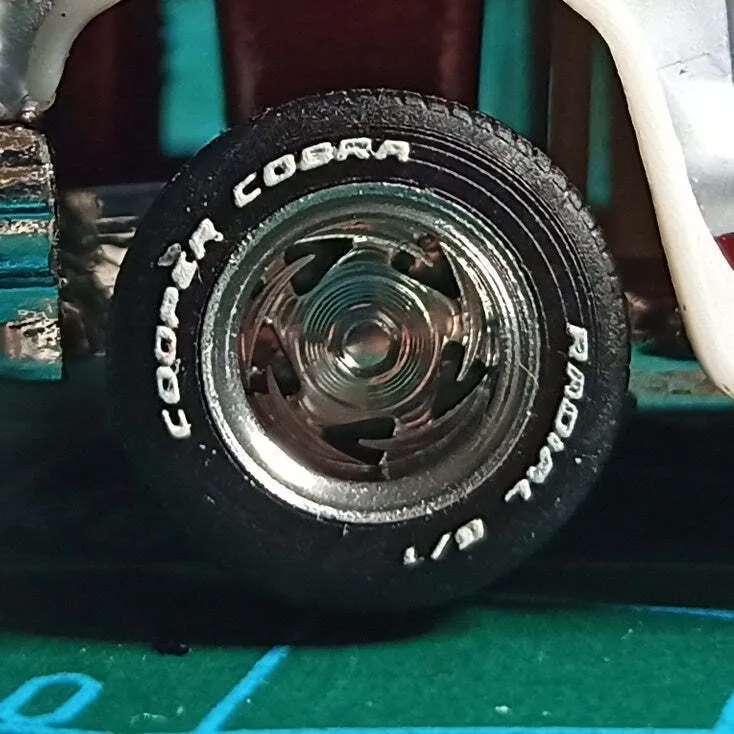 Baby Billet wheels Eagle Alloy with lettered tires 1-64 3D Print Model .c4d .max .obj .3ds .fbx .stl .blend 