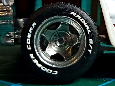 Velg Baby Billet Eagle Alloy 028 dengan ban berhuruf 1-64 Model Cetak 3D