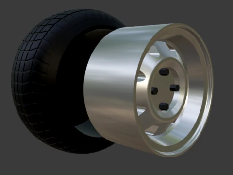 ATS Cup 1-64 wheels 3D Print Model