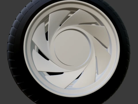 Roda Enkei EK81 1-64 JDM Model Cetak 3D