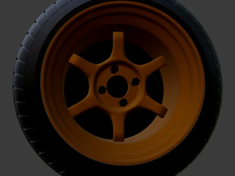 Velg Volk TE37v 1-64 JDM Model Cetak 3D