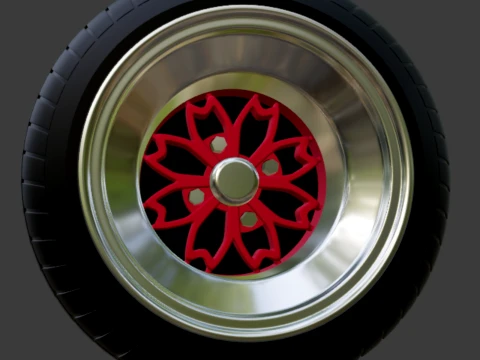 ハヤシ 弥生ホイール 1-64 JDM 3Dプリントモデル
