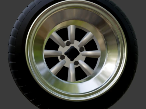 Watanabe wheels 1-64 JDM 3D Print Model