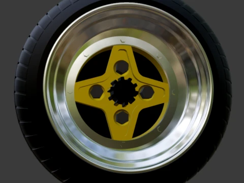 Rodas Enkei AP Racing 1-64 JDM Modelo de Impressão 3D
