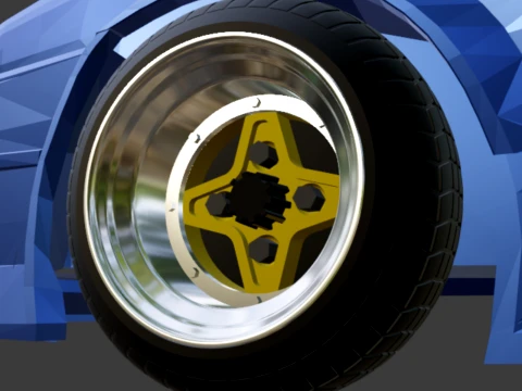 Enkei AP Racing wheels 1-64 JDM 3D Print Model