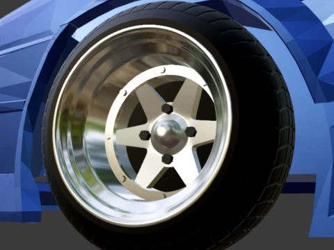 SSR Lonchamp XR4 tekerlekler 1-64 JDM 3D Baskı Modeli