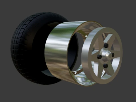 SSR Lonchamp XR4 tekerlekler 1-64 JDM 3D Baskı Modeli