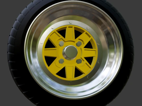 SSR Speed ​​Star mk3 wielen 1-64 JDM 3D printmodel