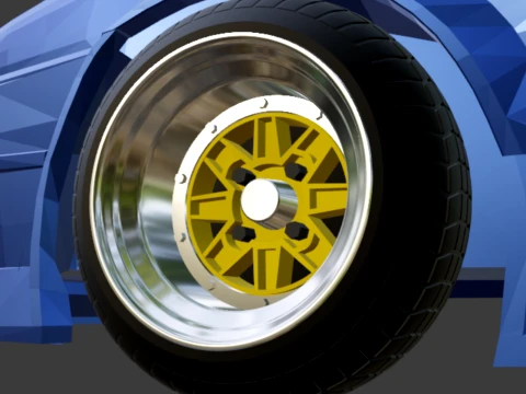 SSR Speed Star mk3 wheels 1-64 JDM 3D Print Model