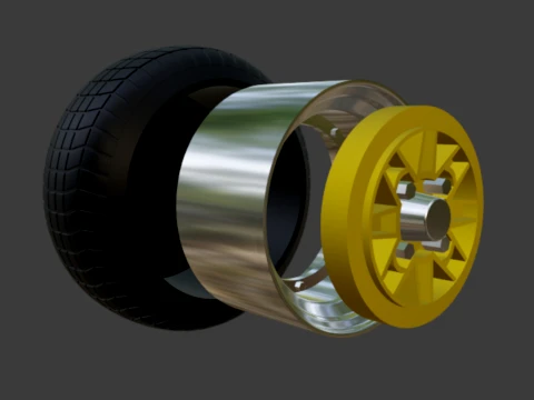 SSR Speed Star mk3 wheels 1-64 JDM 3D Print Model