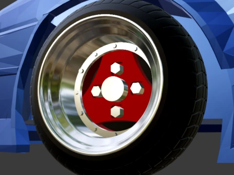 Rodas Advan A3A 1-64 JDM Modelo de Impressão 3D