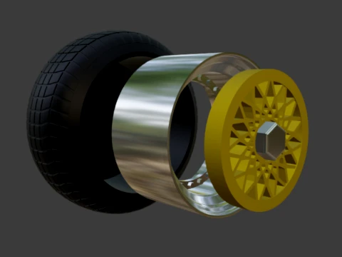 BBS RS Klasik tekerlekler 1-64 3D Baskı Modeli