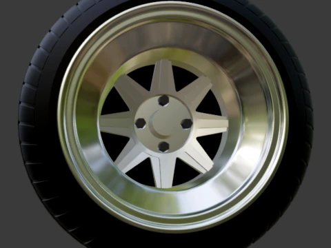 Rodas Hayashi CR 1-64 JDM Modelo de Impressão 3D