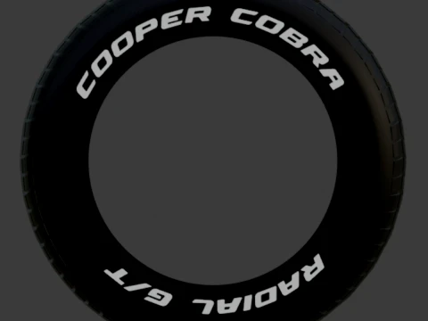 Pneumatico Cooper Cobra Radial G-T Modello di stampa 3D