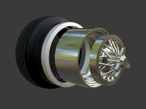 Rodas de arame lowrider 1-64 Truespoke Modelo de Impressão 3D