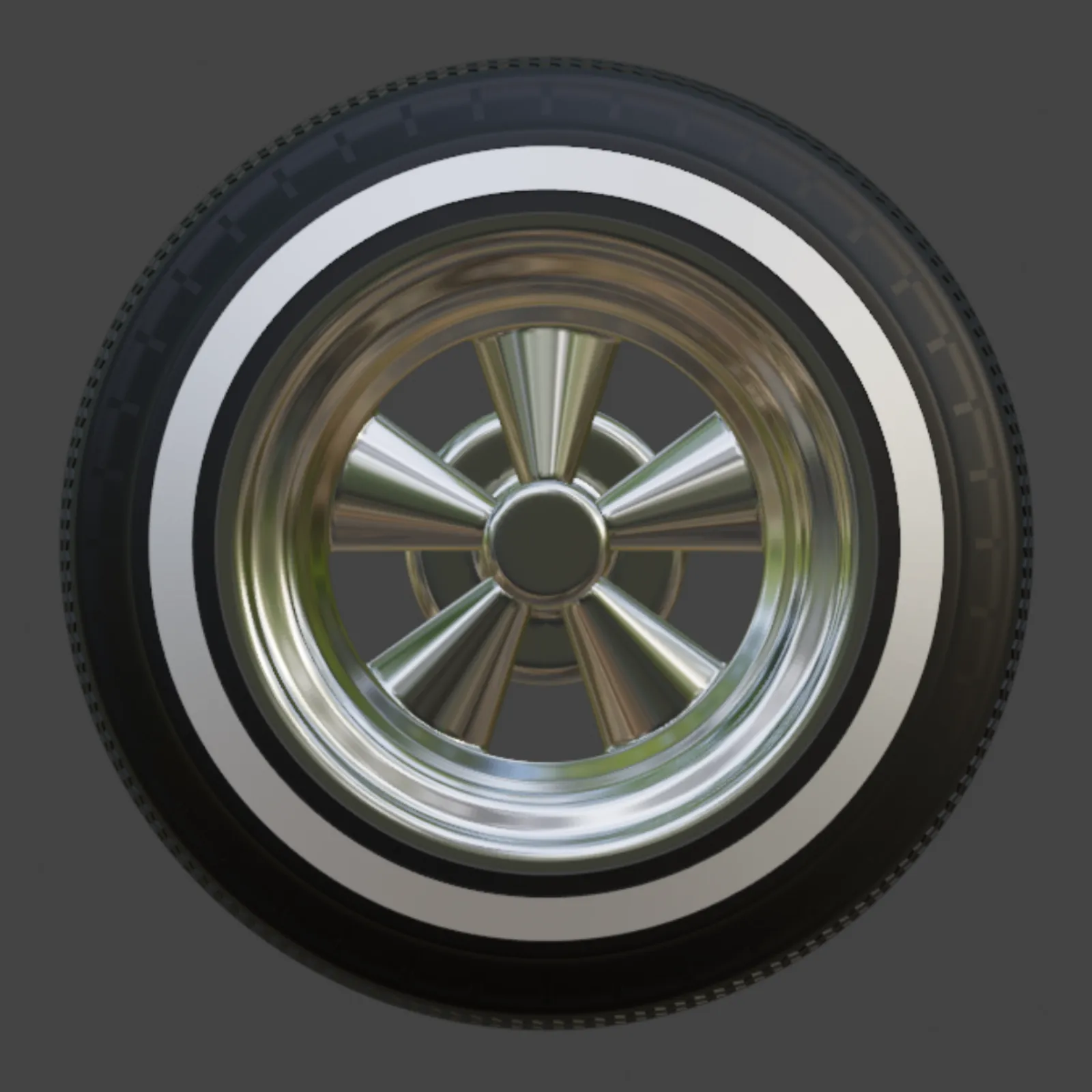 1-64 lowrider tekerlekler Cragar SS 3D Baskı Modeli .c4d .max .obj .3ds .fbx .stl .blend 