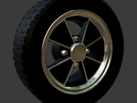 BRM Flat 4 wheel 1-64 3D Print Model