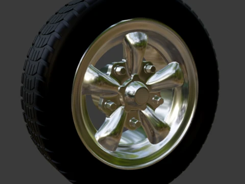 Roue EMPI à 5 rayons 1-64 Modèles 3D en vedette