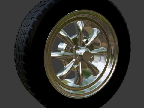 Roue EMPI 8 rayons 1-64 Modèles 3D en vedette
