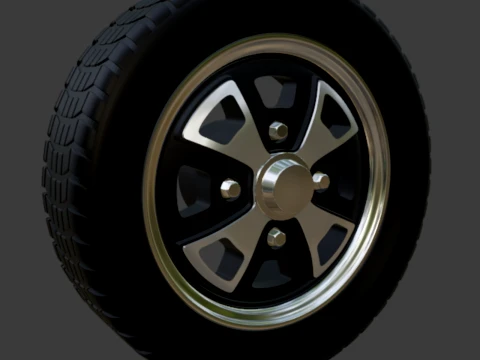 Porsche 914 wheel 1-64 3D Print Model