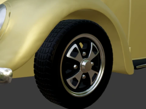 ポルシェ 914 ホイール 1-64 3Dプリントモデル