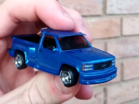 Kit carrozzeria sportivo M2 Chevrolet Silverado obs 1-64 Modello di stampa 3D