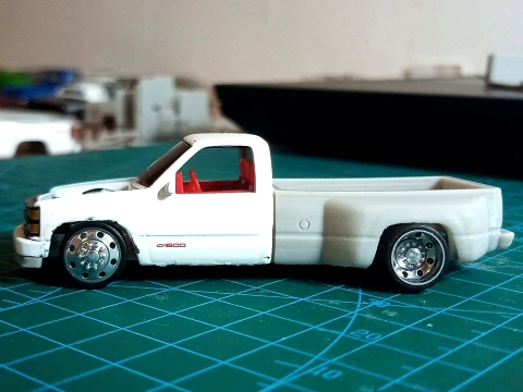 M2 Chevrolet Silverado obs ikili d&ouml;n&uuml;ş&uuml;m kiti 1-64 3D Baskı Modeli