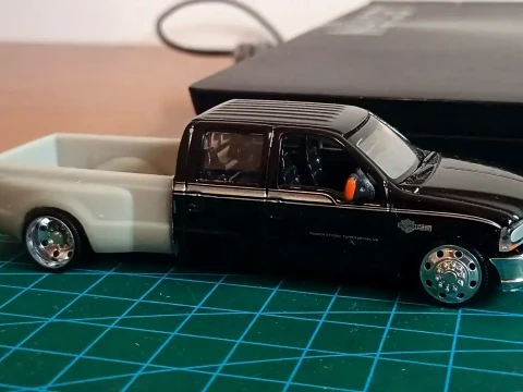 Kit de convers&atilde;o dupla Motor Max F-250 1-64 Modelo de Impressão 3D
