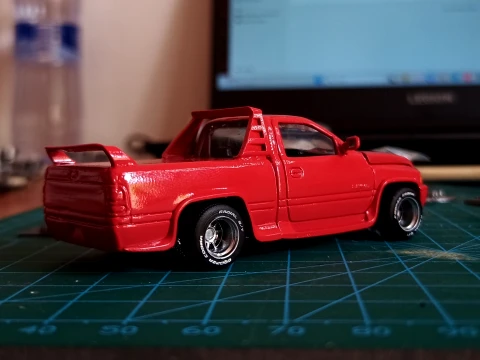 Yarış Şampiyonları Dodge RAM g&ouml;vde kiti 1-64 3D Baskı Modeli