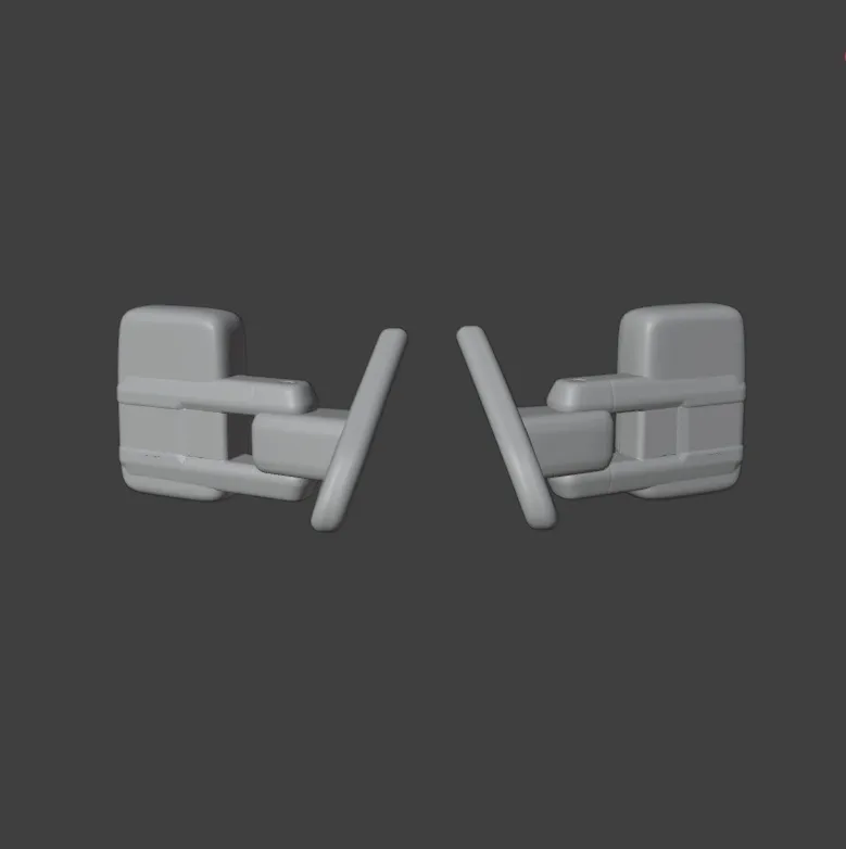 Chevrolet dually towing mirrors 1-64 3D Print Model .c4d .max .obj .3ds .fbx .stl .blend 