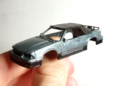 Greenlight Mustang Foxbody convertible conversion kit 1-64 3D Print Model