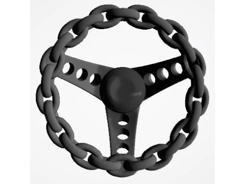 Chain steering wheel lowrider 3D Print Model