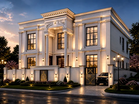 Luxury Classic Villa SketchUp Lumion 3D Model