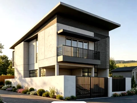 Modern Rustic Villa Luxury Countryside House 3D Model