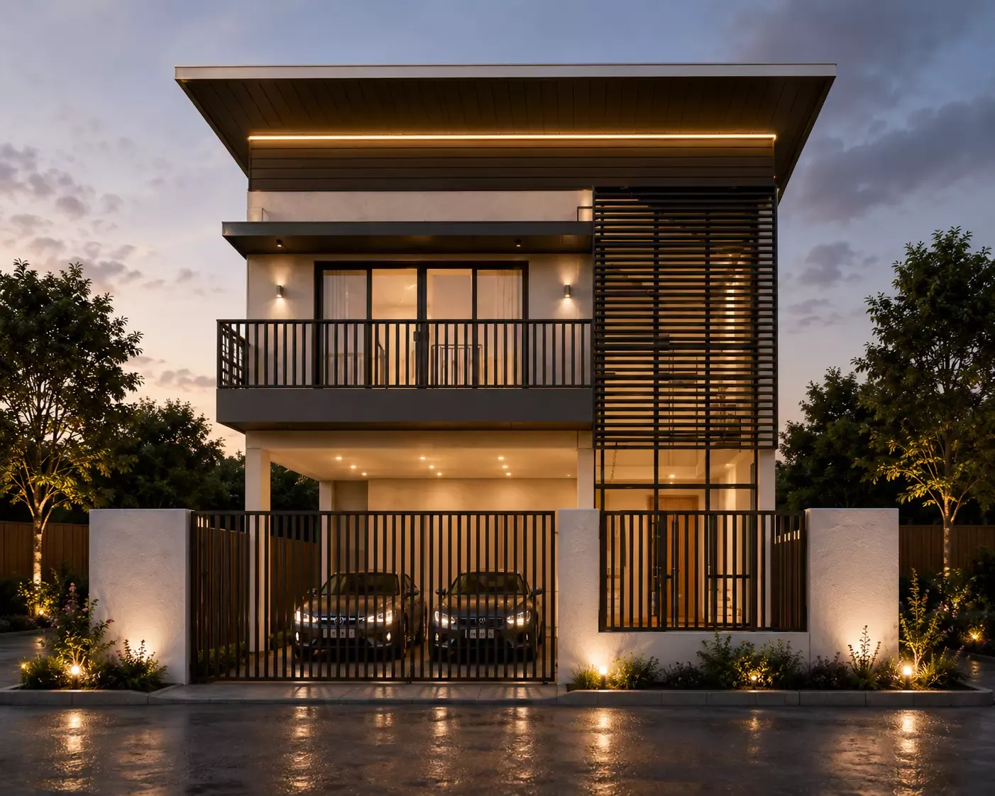 Modern Rustic Villa Luxury Countryside House 3D Model .c4d .max .obj .3ds .fbx .stl .blend